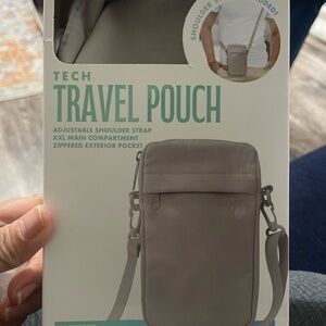 Gray Tech Travel Pouch